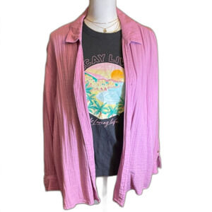 Old Navy Lavender Button Down Shirt